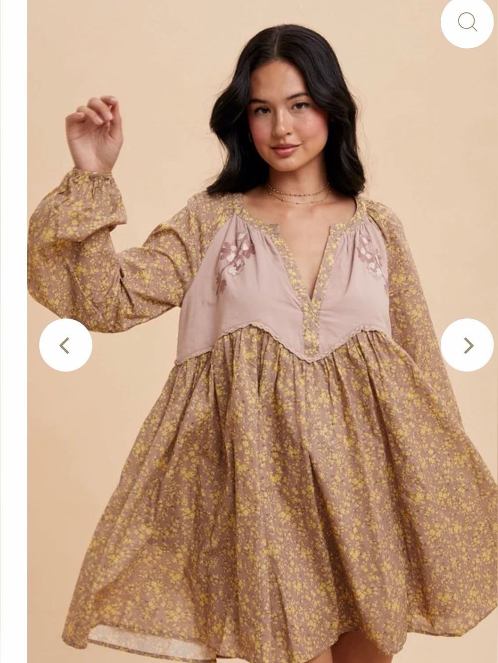 ⭐️In Loom Embroidered Babydoll Dress⭐️